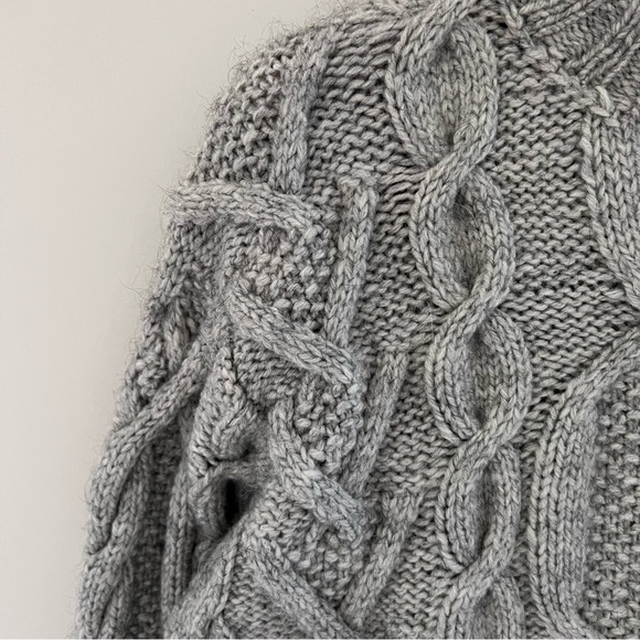 VTG Ralph Lauren exclusive Hand knit wool cable Chunky Sweater fisherman Preppy - Picture 6 of 14